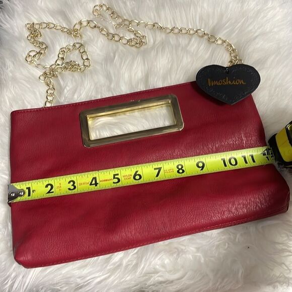 NWT Imoshion Women’s PU Leather Vegan Red Fashion Purse - Picture 3 of 11